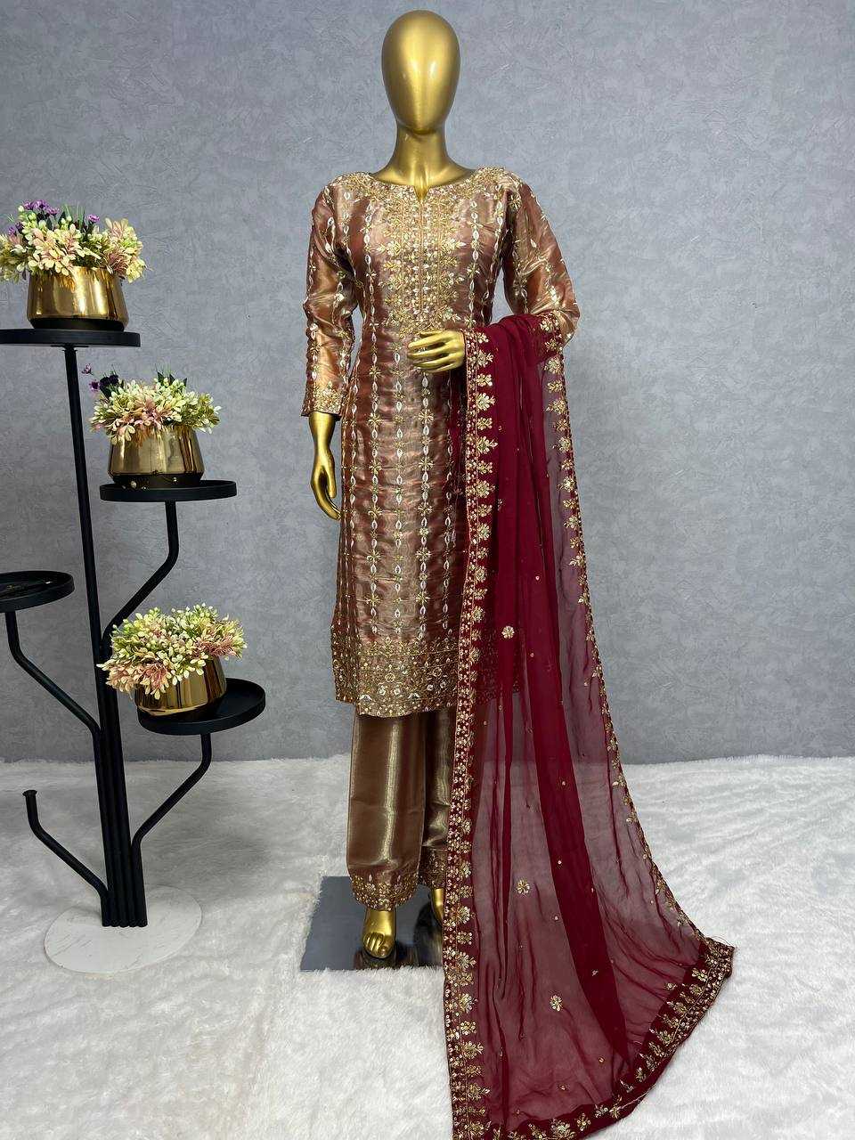 Jimmy Choo Kesh228 552 Suits & Dresses Islamic Clothing  Pakistani Ladies Silk Long Kurtis Suits