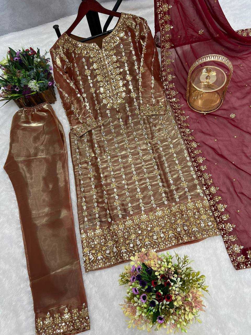 Jimmy Choo Kesh228 552 Suits & Dresses Islamic Clothing  Pakistani Ladies Silk Long Kurtis Suits