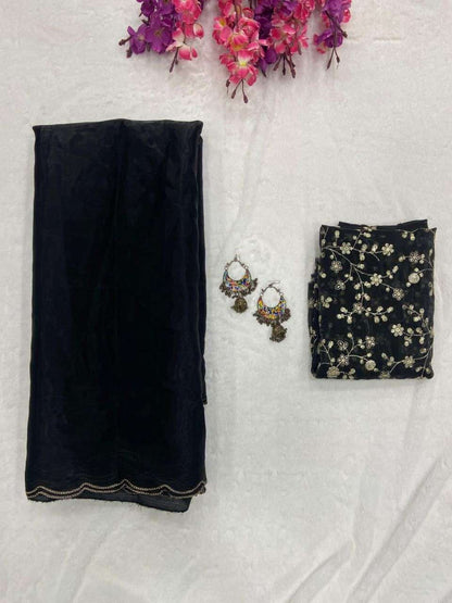 Jimmy Choo Run Aari Sarees  Fancy Jimmy Choo Plain Rakhi Sarees