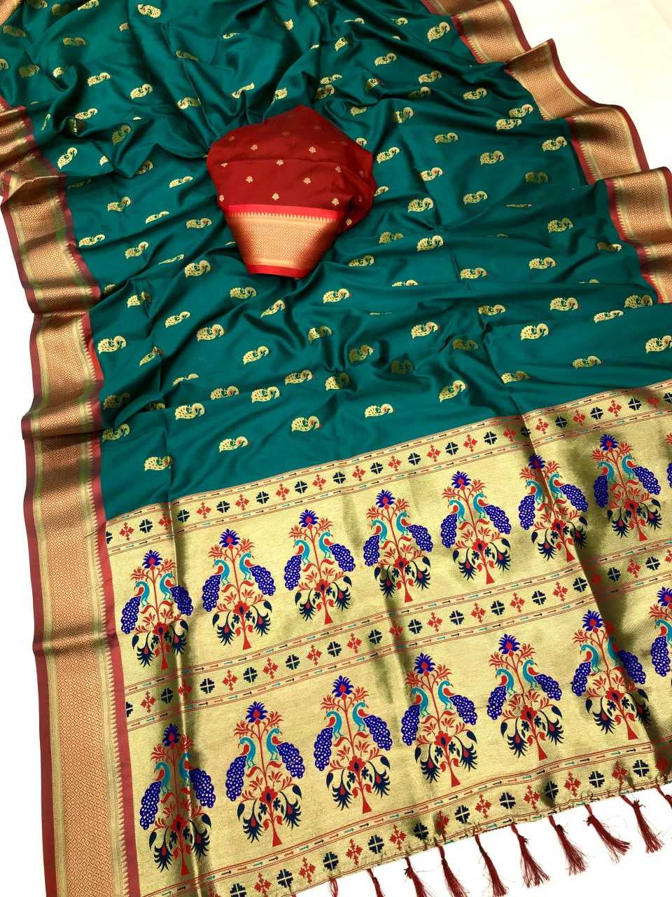 Kanchivaram Silk Kesh167 Avdh Silk Sarees  Paithani Kanjivaram Silk Pure Zari Silk Silk Saree For Wedding Sarees