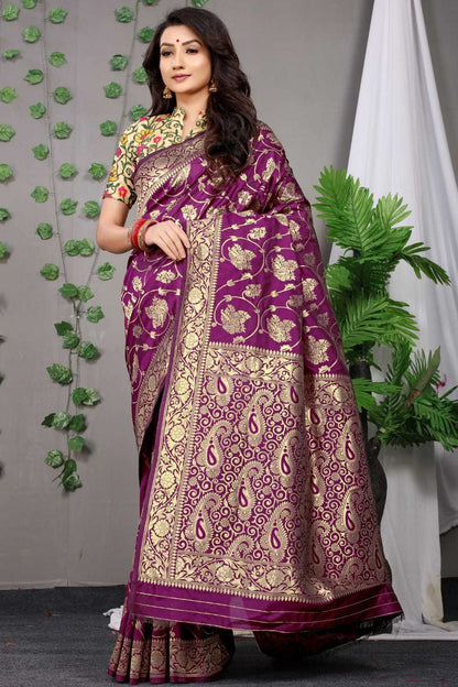 Kanjivaram Silk Ptn Swagatam  Sarees