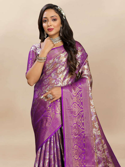 Kanjivaram Silk Rdy 4227 (Nusrat)   Sarees