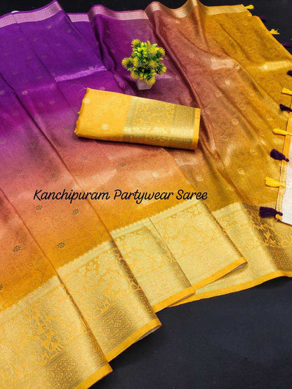 Kanjivaram Silk Rie 09 Sarees  Party Wear Fancy Ombre Sarees