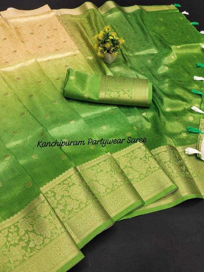 Kanjivaram Silk Rie 09 Sarees  Party Wear Fancy Ombre Sarees