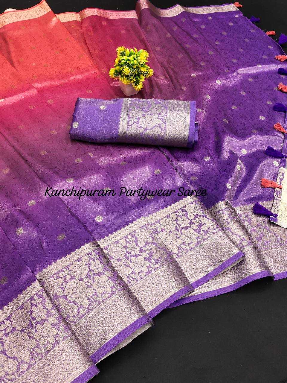 Kanjivaram Silk Rie 09 Sarees  Party Wear Fancy Ombre Sarees