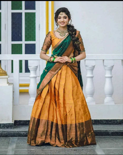 Kanjivaram Silk Rpvr Arrivlas  Lehengas