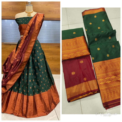 Kanjivaram Silk Rpvr Believe Lehengas  Traditional Lehengas