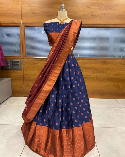 Kanjivaram Silk Rpvr Believe Lehengas  Traditional Lehengas