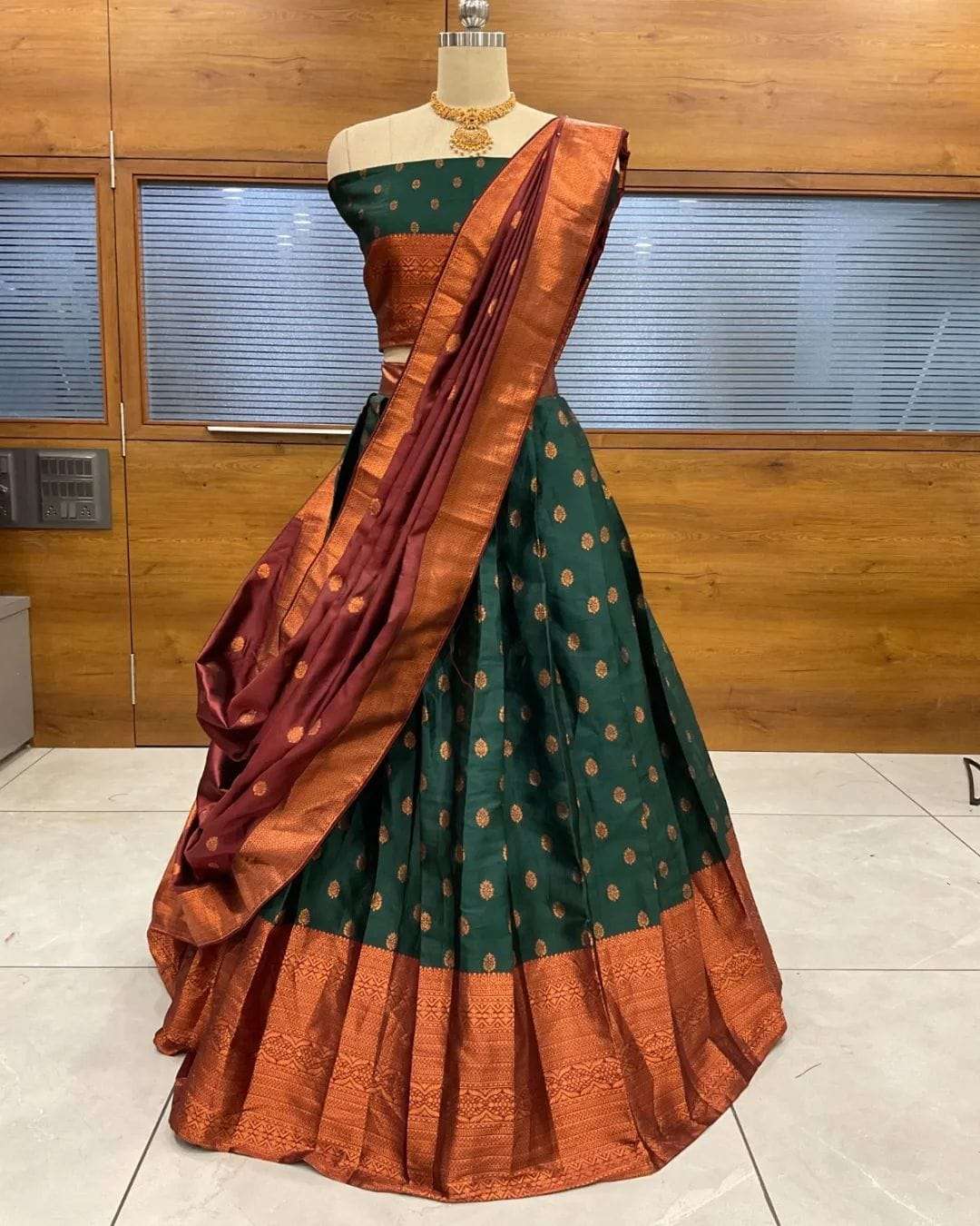 Kanjivaram Silk Rpvr Believe Lehengas  Traditional Lehengas