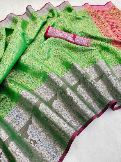 Kanjivaram Silk Rvv 19 Silk Sarees  Kanjeevaram Soft Silk Pattu Sarees