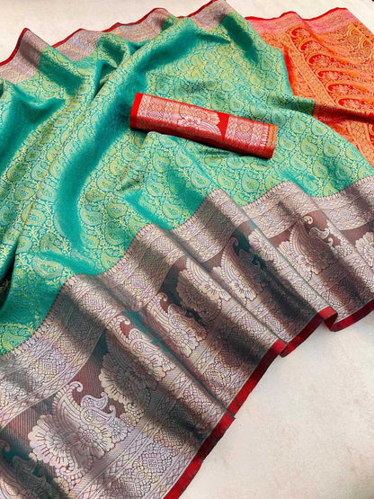 Kanjivaram Silk Rvv 19 Silk Sarees  Kanjeevaram Soft Silk Pattu Sarees