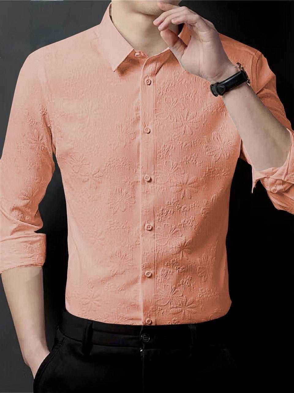 Kesh103 Jacquard Mens Wear  Mens Shirts Men Full Sleeves Shirts