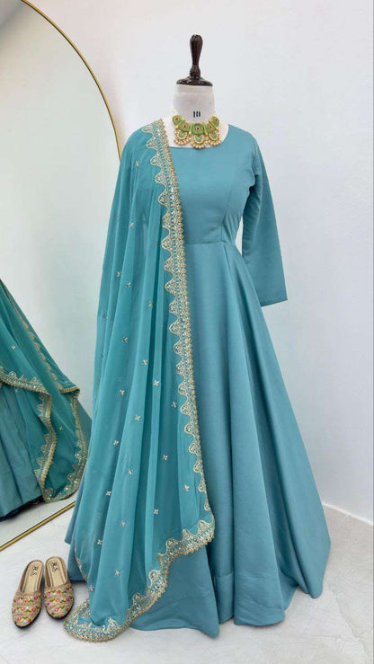 Kesh158 10102 Gowns  Fancy Anarkali Long Gowns