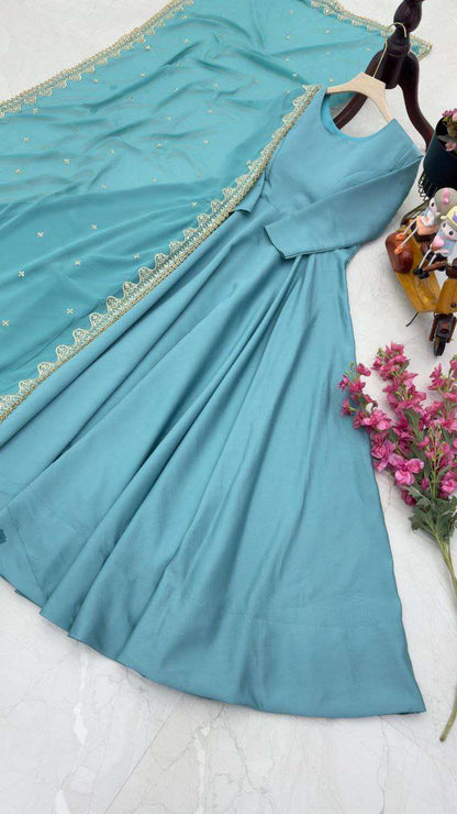 Kesh158 10102 Gowns  Fancy Anarkali Long Gowns