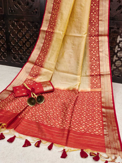 Khadi Kesh101 Ant41 Silk Sarees  Soft Silk Jamdani Khadi Sarees