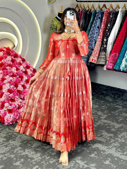 Kota Silk Rin133 8074 Gowns  Fancy Anarkali Gown