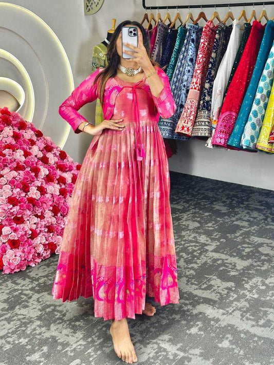 Kota Silk Rin133 8074 Gowns  Fancy Anarkali Gown