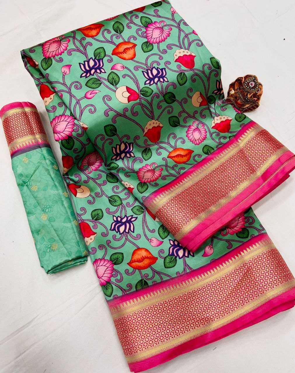 Lichi Silk Kesh183 Sajni Silk Sarees  Banarasi Silk Paithani Soft Silk Printed Silk Pure Silk Sarees