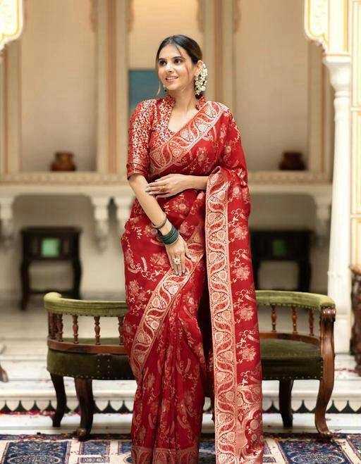 Lichi Silk Rin179 654 Sarees  Dola Silk Zari Border Silk Wedding Outfits Sarees