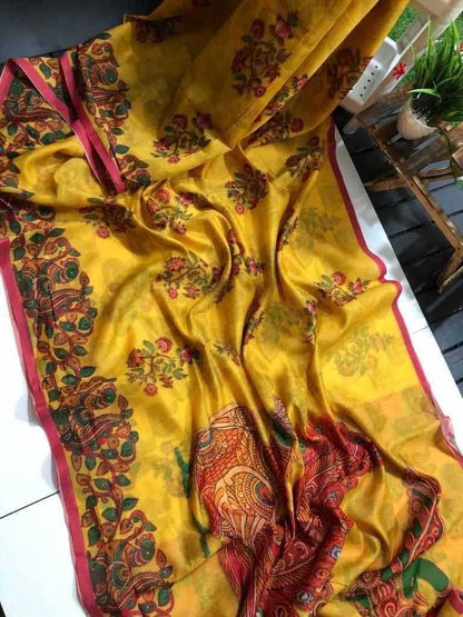 Linen Ant Fulfill  Saree