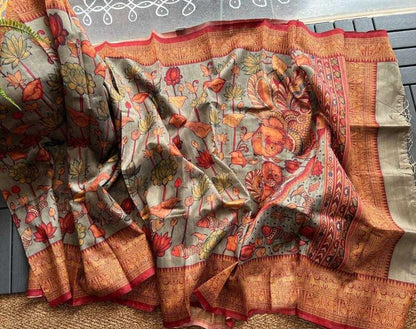 Linen Ant Some Saree  Printed,Cotton Linen,Fancy Saree