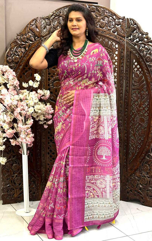 Linen Rin145 Superior  Sarees