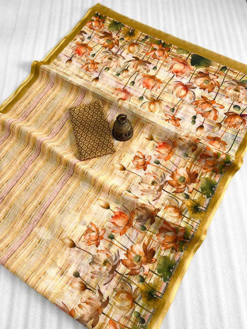 Linen Rma 445 Sarees  Printed Sarees