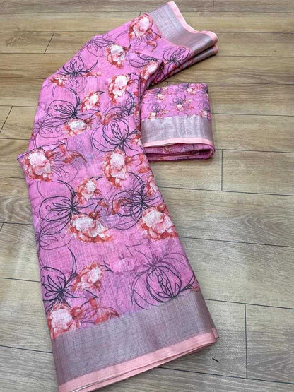 Linen Rmp 263  Sarees