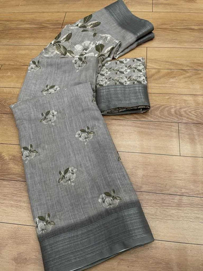 Linen Rmp 263  Sarees