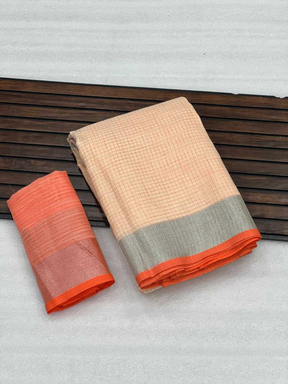 Linen Rnnc 05 Saree  Cotton Linen Ladies Indian Sarees