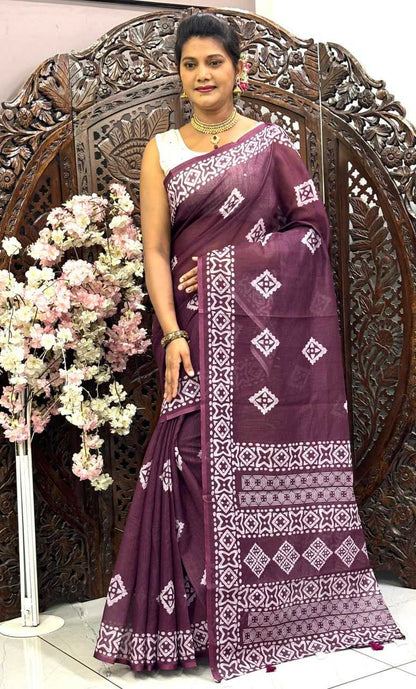 Linen Silk Rin145 Brinda Saree  Wedding,Laides,Fancy Saree