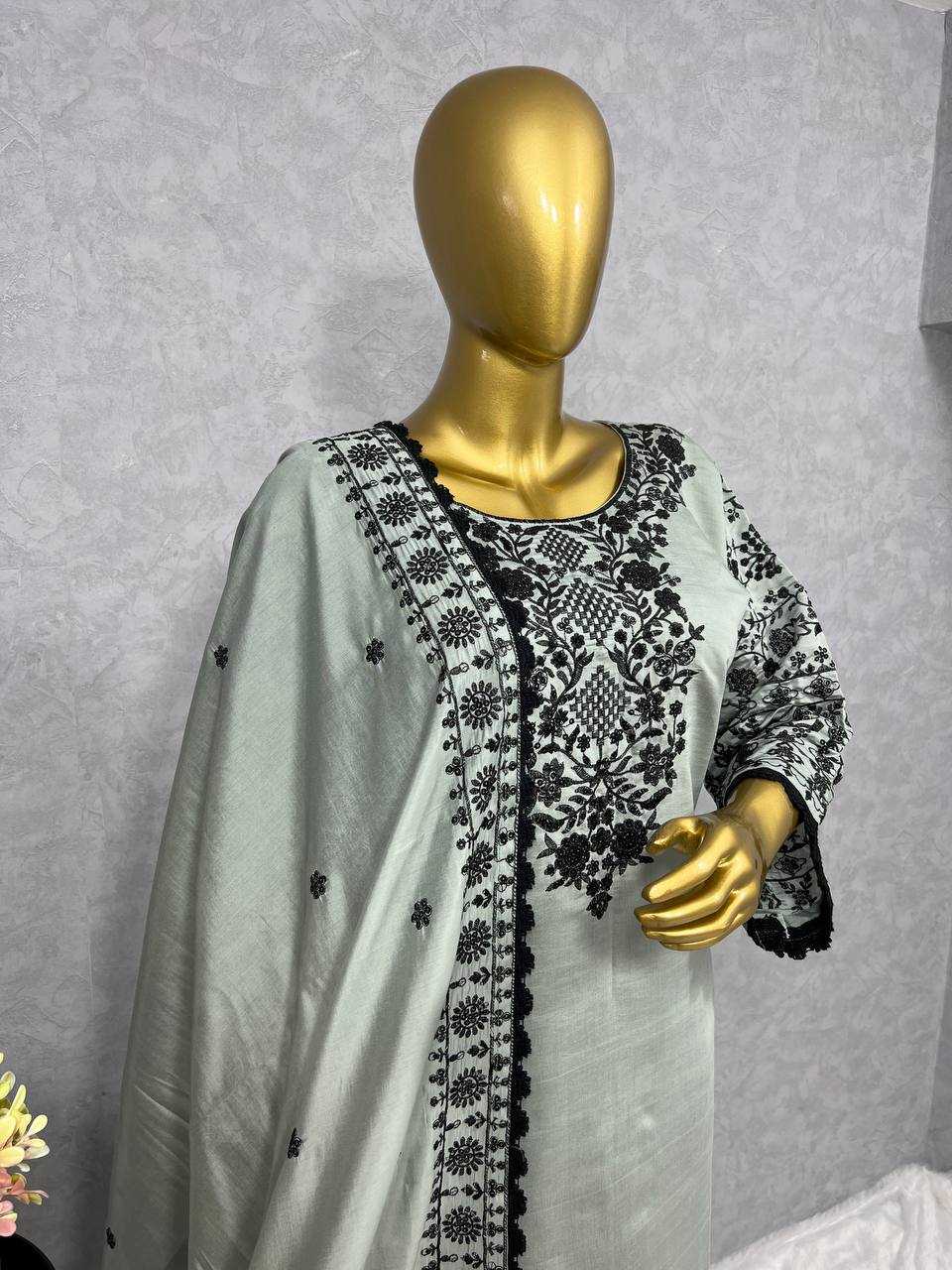 Maslin Kesh159 1284 Suits & Dresses  Pakistani Ladies Embroidery Suits