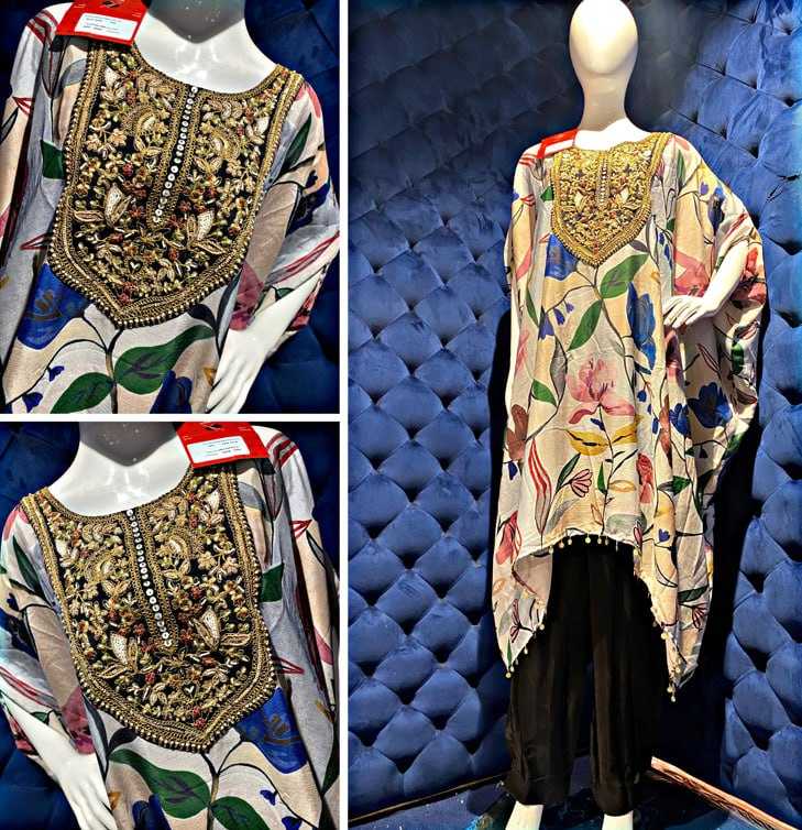 Maslin Kpd 01 Kurtis Islamic Clothing  Kaftans Printed Kurti With Bottom