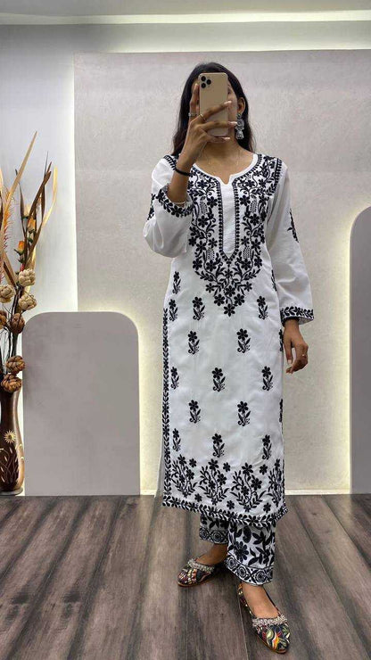 Maslin Rin110 154 Kurtis  Workwear Kurtis With Bottom Embroidered Silk Kurtis