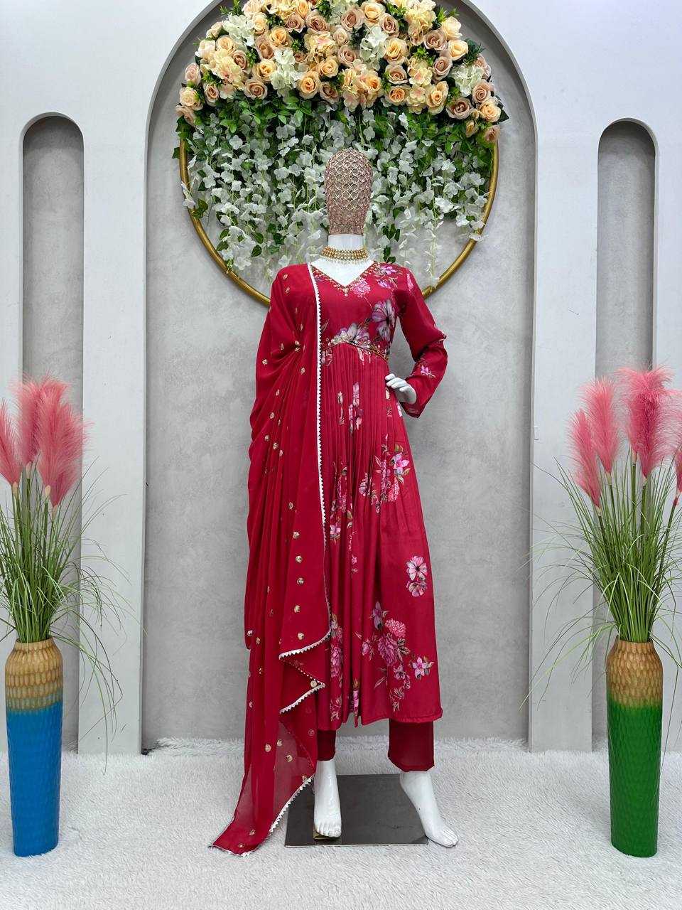 Maslin Rin169 5646 Suit  Ladies,Alia Cut,Printed Suit