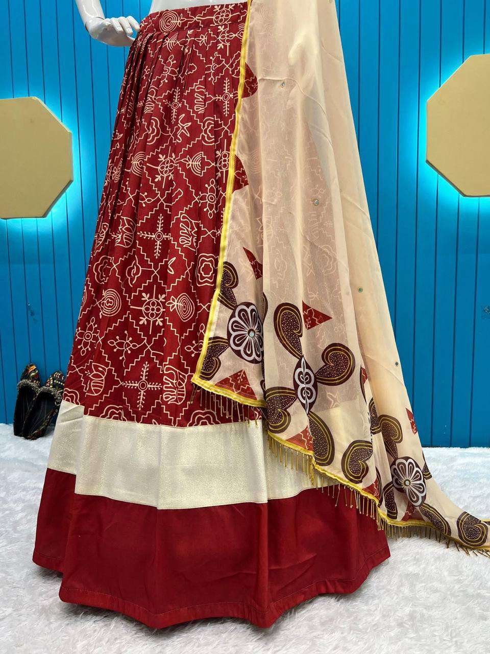 Maslin Rin141 613 Lehengas  Navratri Chaniya Choli Traditional Lehenga