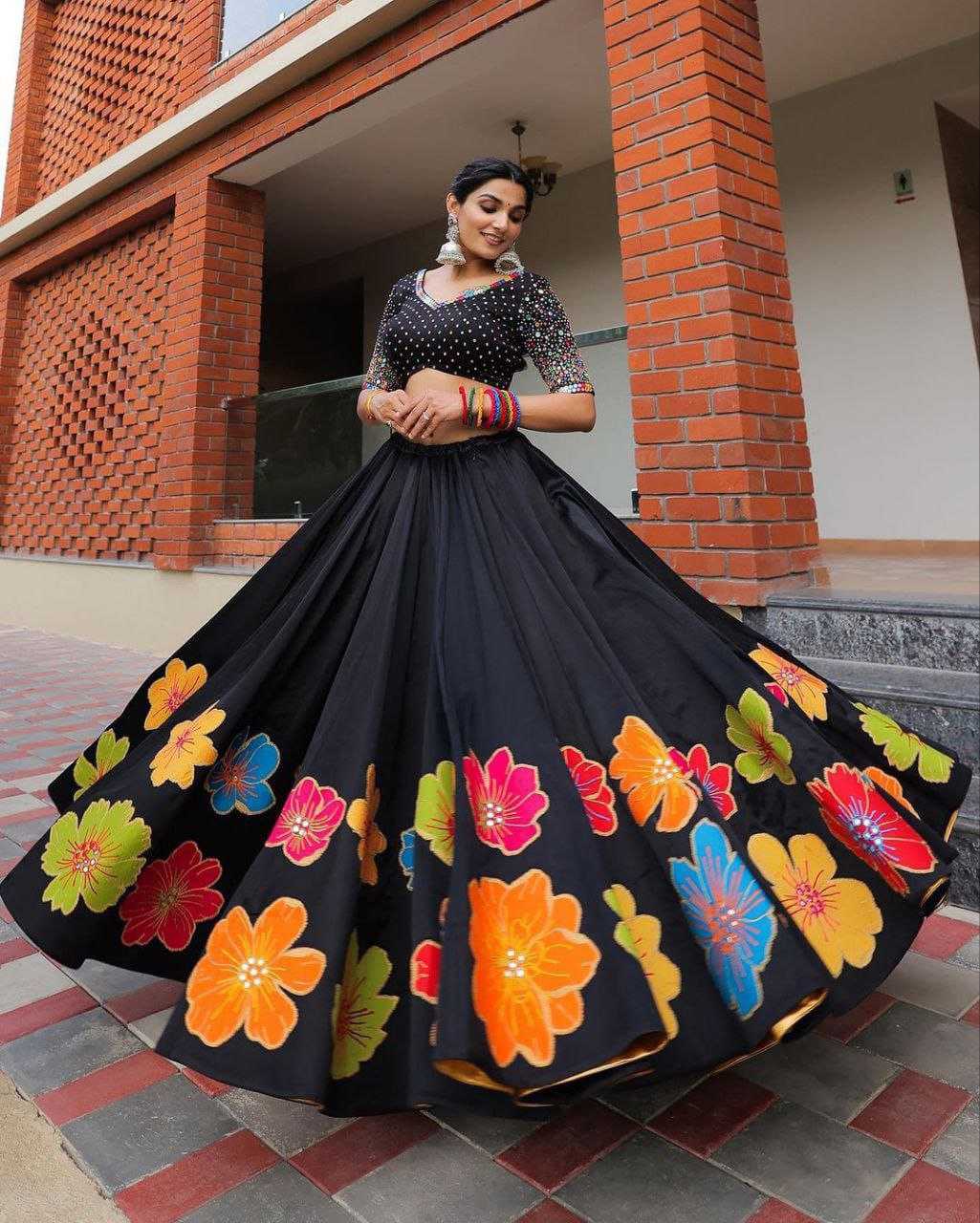 Maslin Sfh 521 Lehengas  Navratri Chaniya Choli Traditional Lehenga