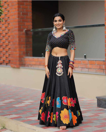 Maslin Sfh 521 Lehengas  Navratri Chaniya Choli Traditional Lehenga