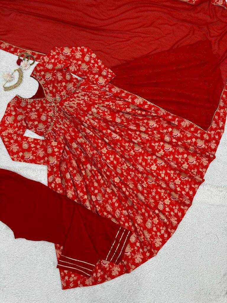 Maslin Silk Rin169 5648 Suit  Ladies,Alia Cut,Prited Suit