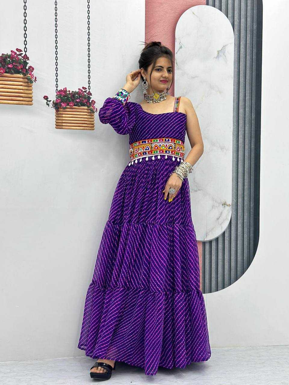 Motedo Kesh119 N03 Gowns  Printed Fancy Anarkali Long Gowns