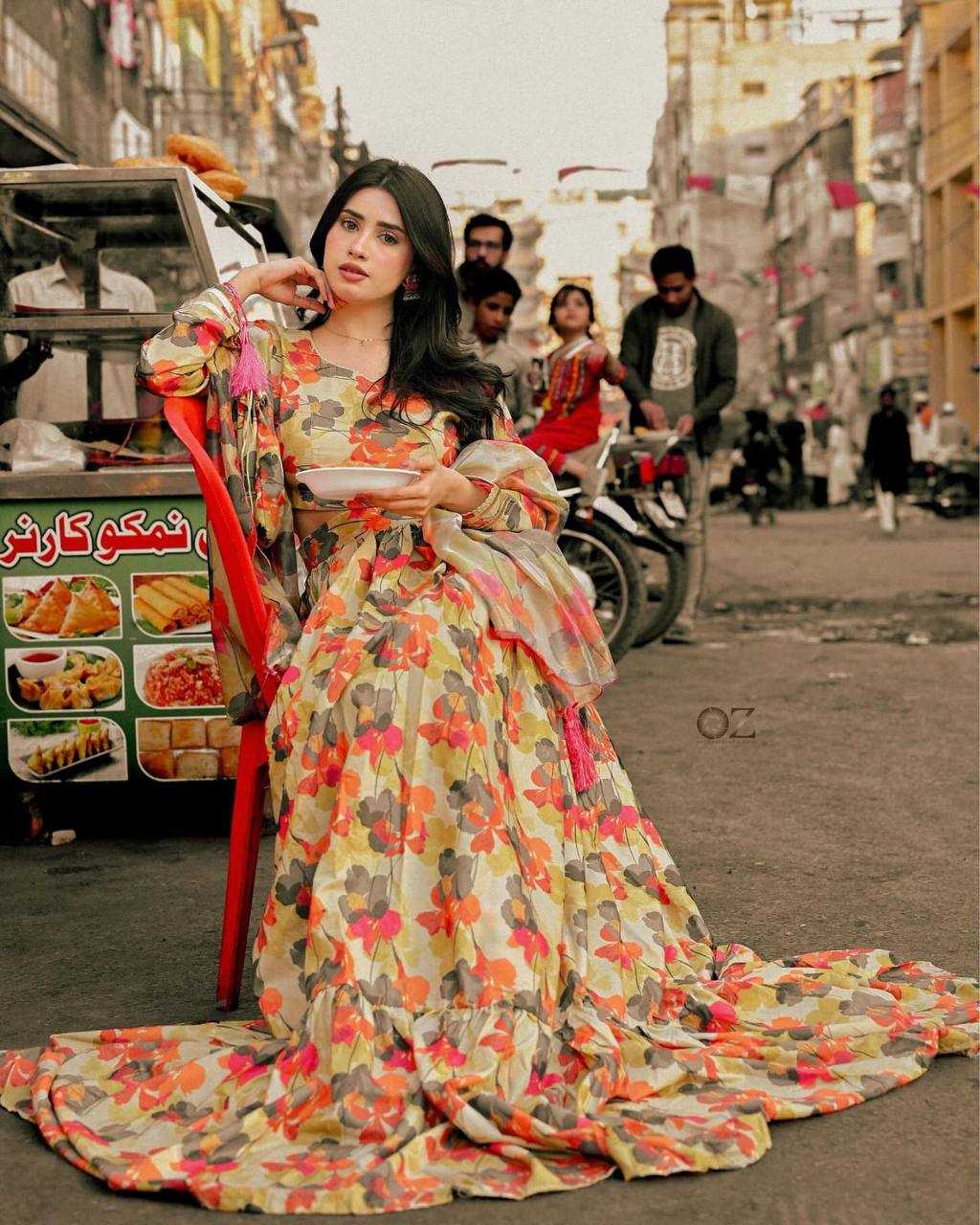 Muslin Cotton Kesh149 1229 Gowns  Printed Fancy Anarkali Long Gowns