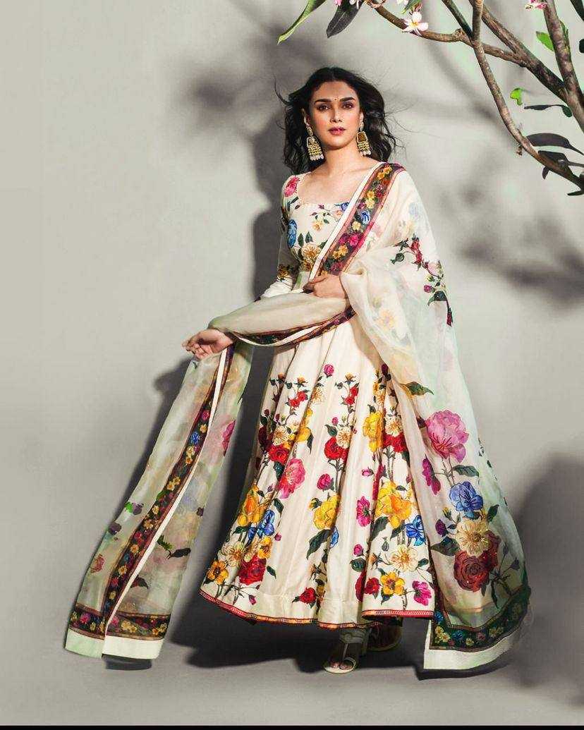 Muslin Cotton Kesh149 1250 Gowns  Anarkali Long Printed Fancy Gowns