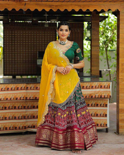 Muslin Cotton Kesh151 039 Lehengas  Traditional Printed Navratri Chaniya Choli