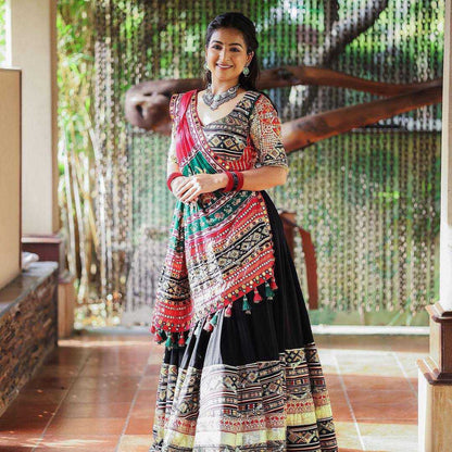 Muslin Cotton Kesh151 045 Lehengas  Traditional Printed Navratri Chaniya Choli