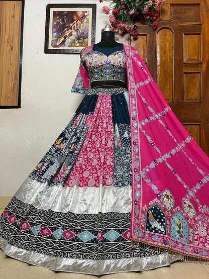 Muslin Cotton Kesh151 046 Lehengas  Traditional Printed Navratri Chaniya Choli