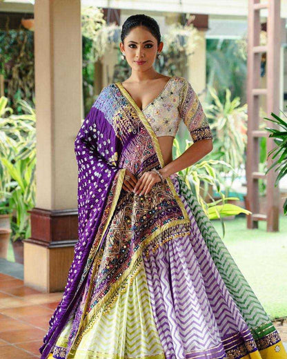 Muslin Cotton Kesh151 049 Lehengas  Traditional Printed Navratri Chaniya Choli