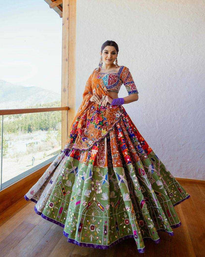 Muslin Cotton Kesh151 051 Lehengas  Traditional Printed Navratri Chaniya Choli