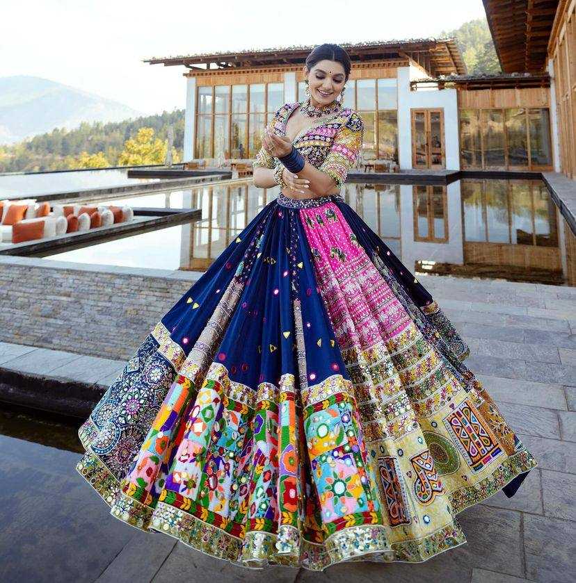 Muslin Cotton Kesh151 054 Lehengas  Traditional Printed Navratri Chaniya Choli