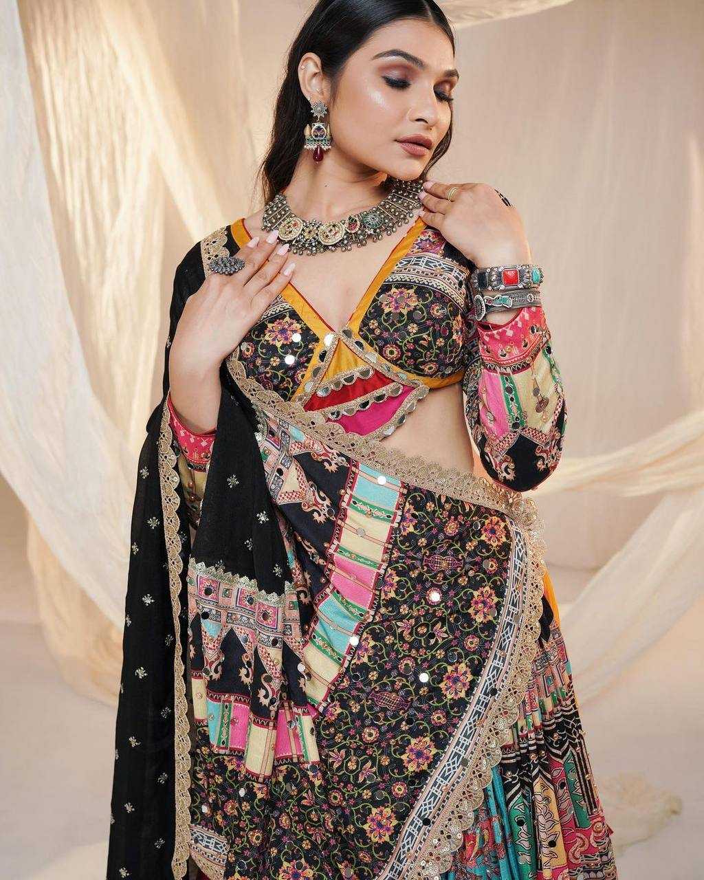 Muslin Cotton Kesh151 057 Lehengas  Traditional Printed Navratri Chaniya Choli