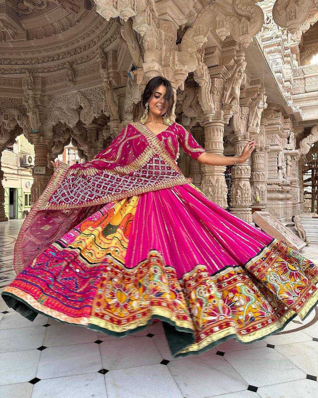 Muslin Cotton Kesh151 063 Lehengas  Traditional Printed Navratri Chaniya Choli